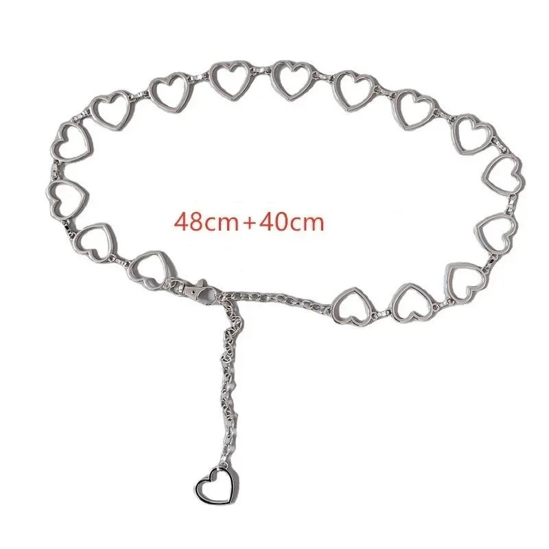 Waist Chain Love Heart Hollow Belt