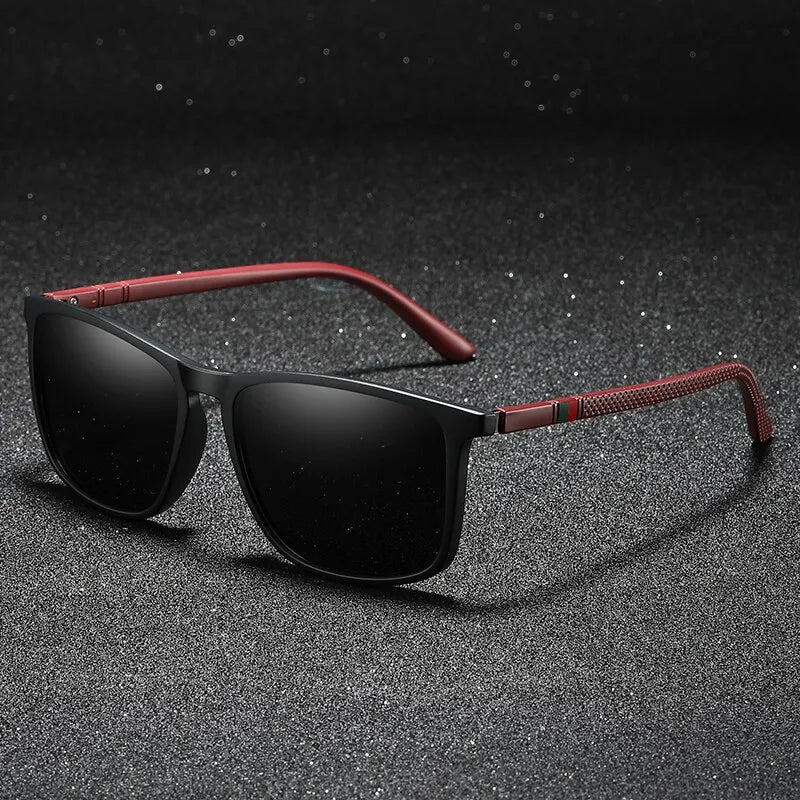 Luxury Vintage Square Polarized Sunglasses