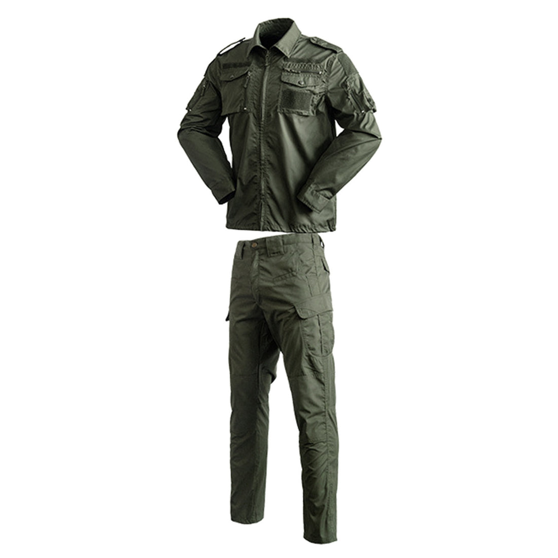 Men Breathable Camo Hunting Clothes Cargo Suits Camping Training Suit