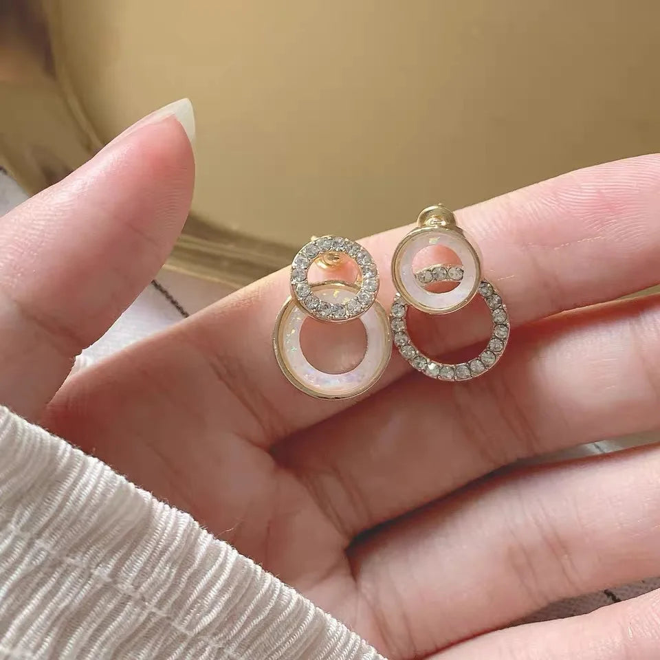 Vintage CC Stud Earrings