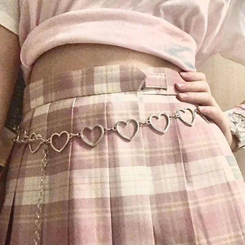 Waist Chain Love Heart Hollow Belt